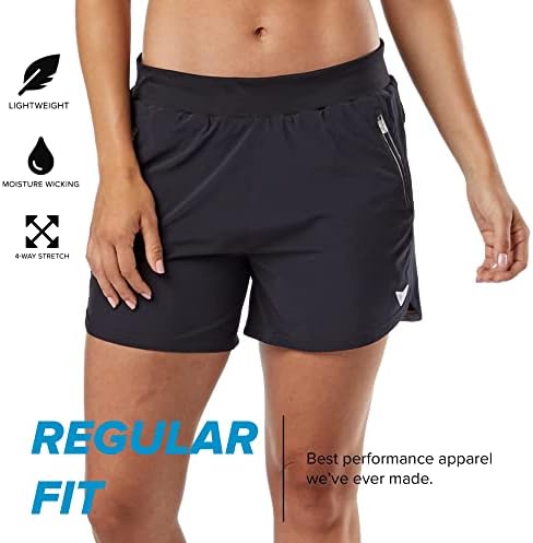 Korsa חבק 5 מכנסיים אתלטים 2.0 לנשים עם כיסים | משקל קל, פיתול לחות ומונע קצר | לריצה, יוגה, חדר כושר